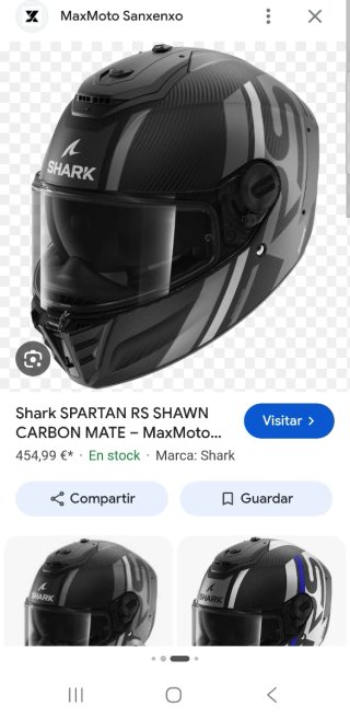 Casco Shark Spartan RS Carbon Nuevo con pilok 120
