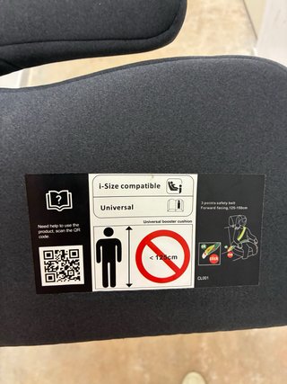 Alzador para coche niños 7-12 años.