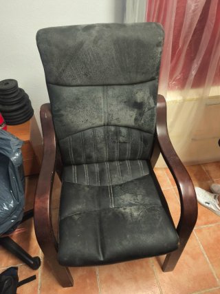 muebles, sillas, lampara, alfombra y sillon