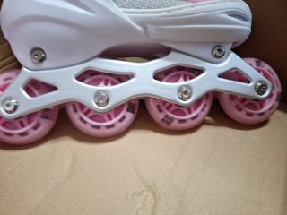 Patines en línea rosas/blancos Talla M
