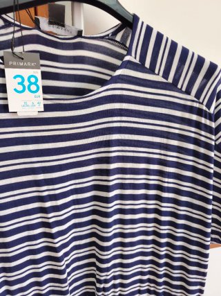Vestido largo rayas Primark Talla M
