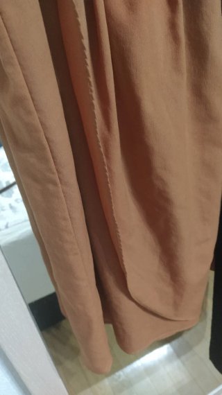 Vestido Zara Marrón y forro negro. Talla M