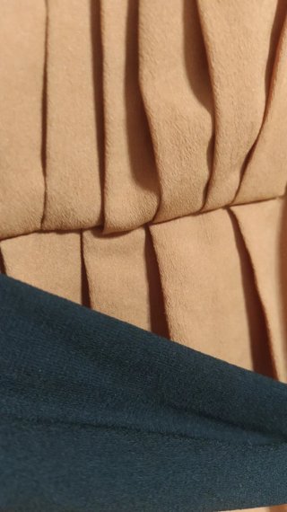 Vestido Zara Marrón y forro negro. Talla M