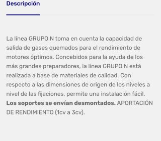 Línea de escape recta.