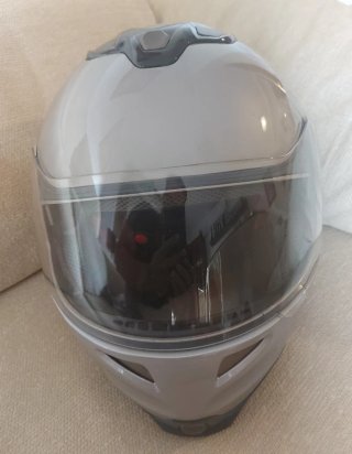Casco Moto Modular NZI Gris Metalizado Talla L