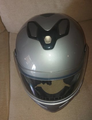 Casco Moto Modular NZI Gris Metalizado Talla L