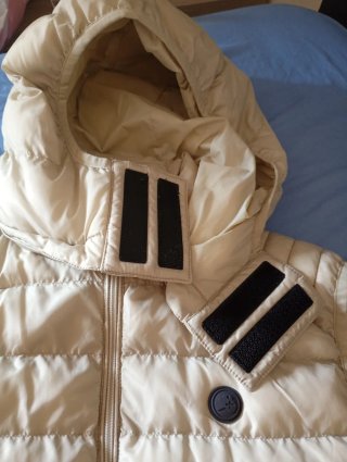Chaleco acolchado beige talla M chico
