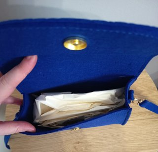 Bolso Fieltro azul