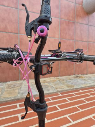 Bicicleta Montaña 24 Negra/Rosa
