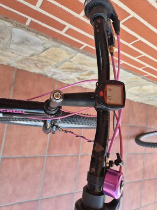 Bicicleta Montaña 24 Negra/Rosa