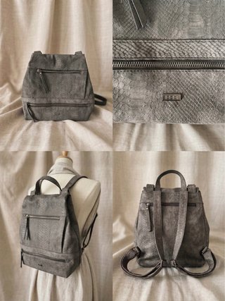 Mochila Misako Antirrobo Gris Serpiente