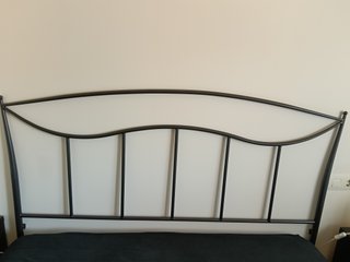 Cabecero cama metal negro 150