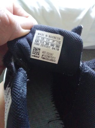 Zapatillas Adidas niño sin plantillas color negro