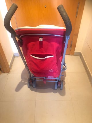 Carrito Maclaren Rojo + Protector Lluvia