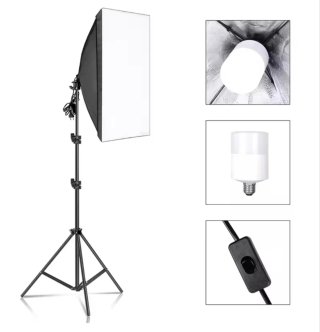 Kit Iluminación Softbox con Trípode