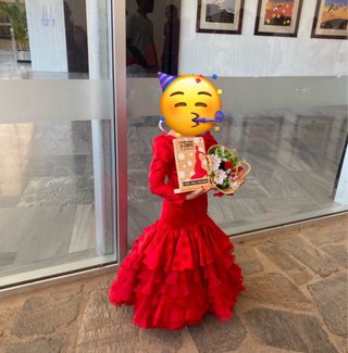 Vestido de gitana para niña con lunares