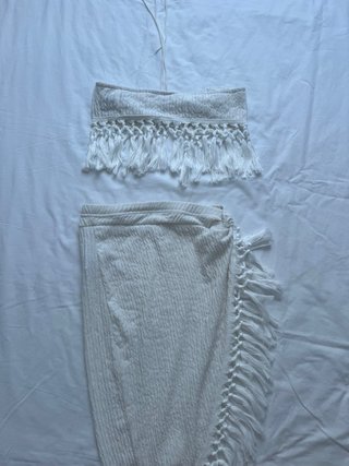 Conjunto Pareo y Top Playa Blanco