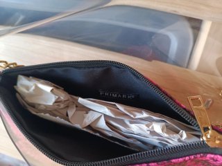 Bolso transparente Primark estampado serpiente