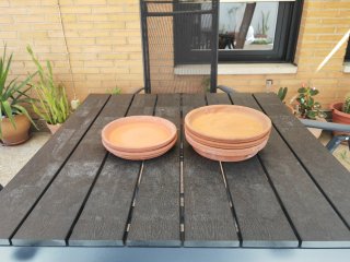 Platos de terracota para macetas