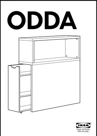 Cama y cabecero IKEA ODDA blanco