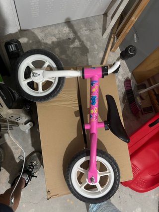 Bicicleta sin pedales niña rosa