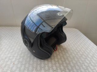 Casco Moto JEB'S Negro con Visera