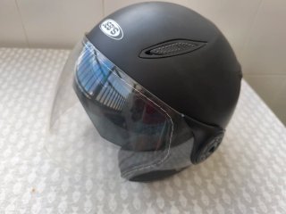 Casco Moto JEB'S Negro con Visera