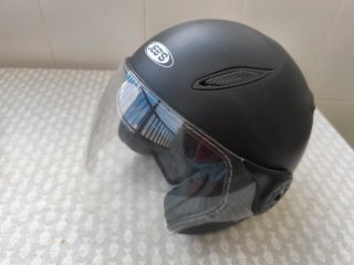 Casco Moto JEB'S Negro con Visera