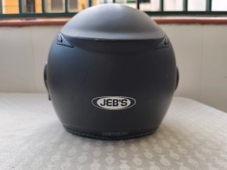Casco Moto JEB'S Negro con Visera