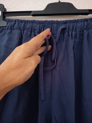 Pantalón ancho azul marino