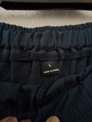 Pantalón ancho azul marino