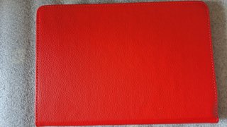 Funda Tablet 10" Roja Tipo Cuero