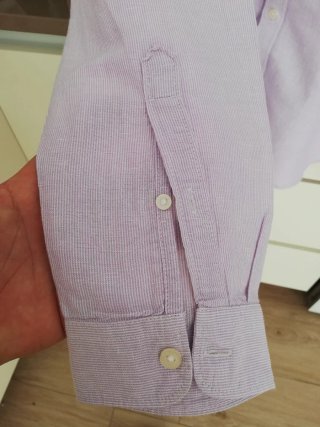 Camisa Salsa Jeans Lino Malva Talla L