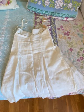 Vestido blanco con lazo
