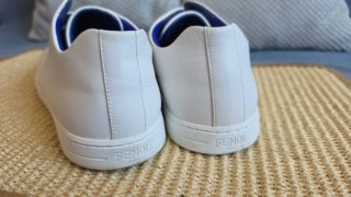 Zapatillas Fendi Piel Blanca Cierre Elástico