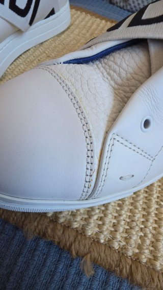 Zapatillas Fendi Piel Blanca Cierre Elástico