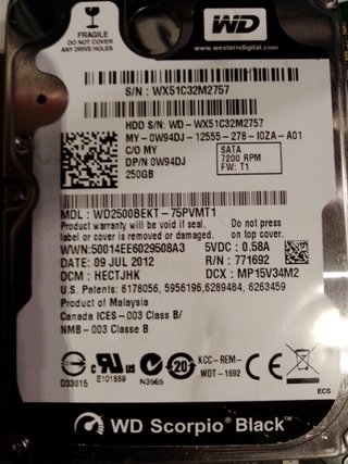 Disco Duro WD 500GB SATA