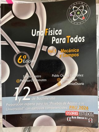 Libros de física bachillerato para selectividad