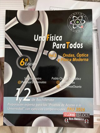 Libros de física bachillerato para selectividad