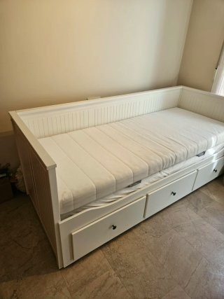 Cama nido blanca con cajones
