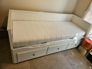 Cama nido blanca con cajones