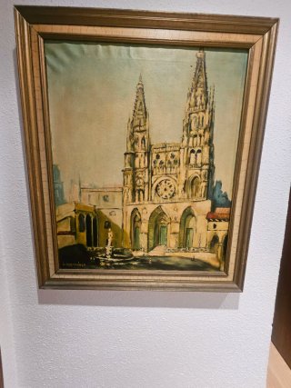 Pintura al óleo Catedral de Burgos