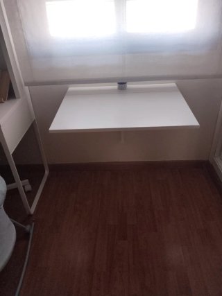 Escritorio Ikea Blanco Madera