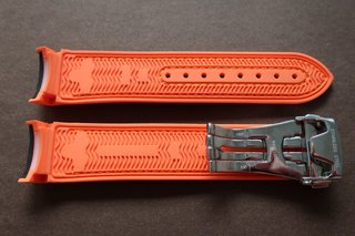 Correa Caucho Canvas Naranja 22mm Omega Ocean PO
