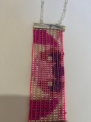 Pulsera Miyuki Artesanal Rosa y Morada