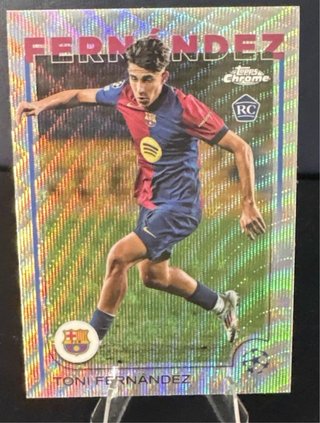 Toni Fernández Wave Refractor Topps 2024-25 RC