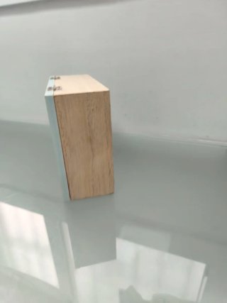 Caja decorativa madera y azul