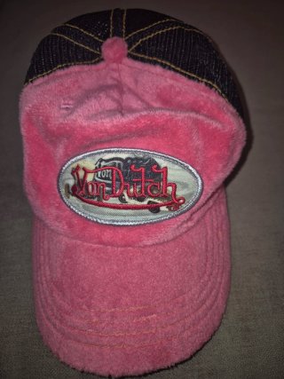 Gorra Von Dutch Rosa Negra Trucker