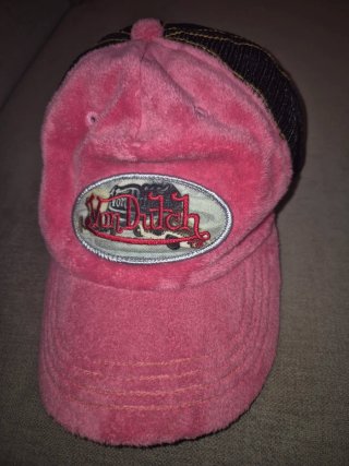 Gorra Von Dutch Rosa Negra Trucker