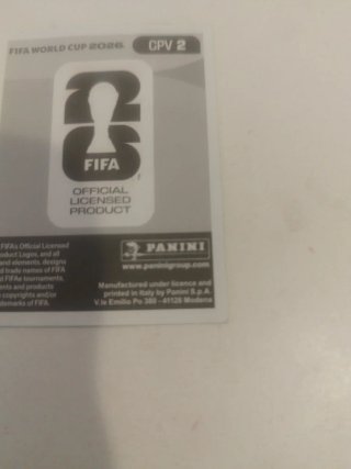 Cromo Vozinha Mundial 2026 Panini